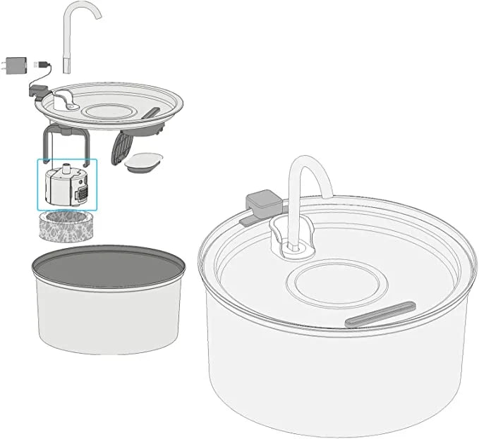 Replacement Water Pump for Pet Fountain⁠